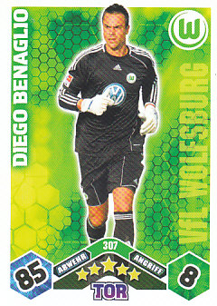 Diego Benaglio VfL Wolfsburg 2010/11 Topps MA Bundesliga #307